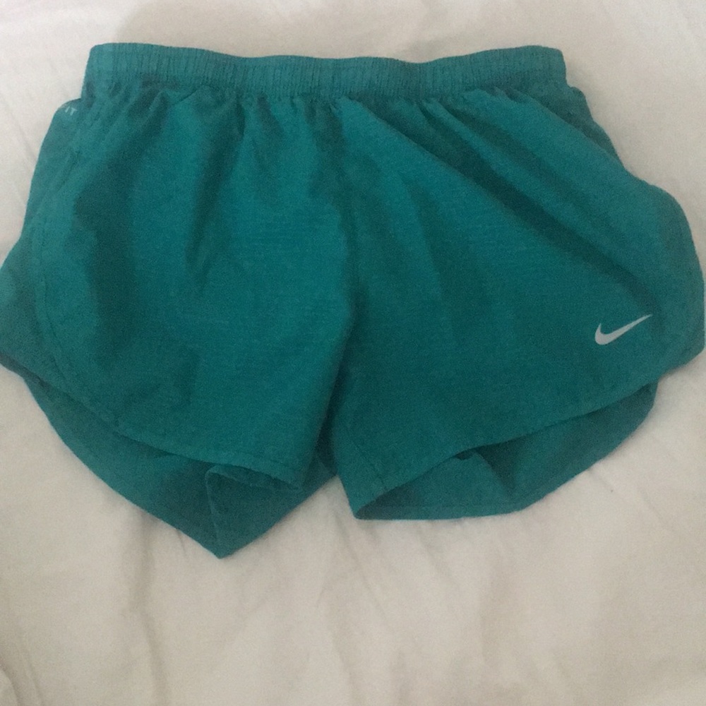 teal nike shorts